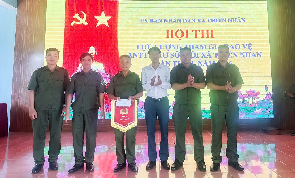 Công an xã Thiên Nhẫn tham mưu tổ chức thành công Hội thi 