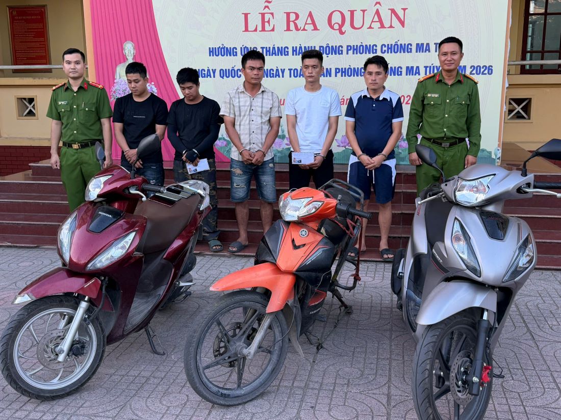 Công an xã Minh Châu liên tiếp bắt giữ 03 vụ, 07 đối tượng liên quan đến ma túy