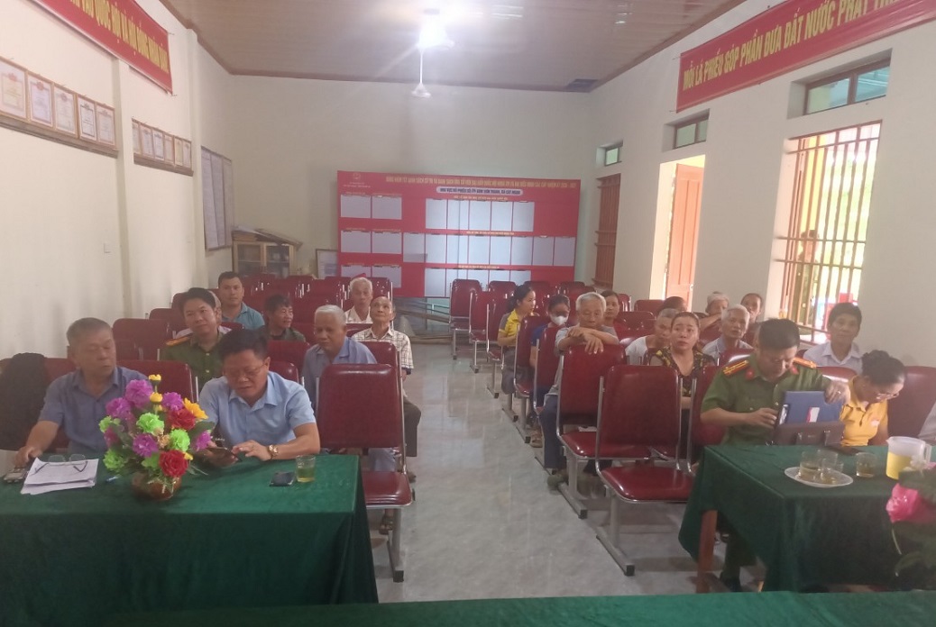 Công an xã Cát Ngạn tổ chức diễn đàn 