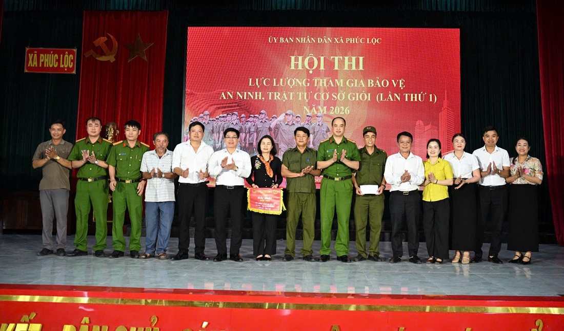 Xã Phúc Lộc tổ chức Hội thi Lực lượng tham gia bảo vệ ANTT ở cơ sở năm 2026