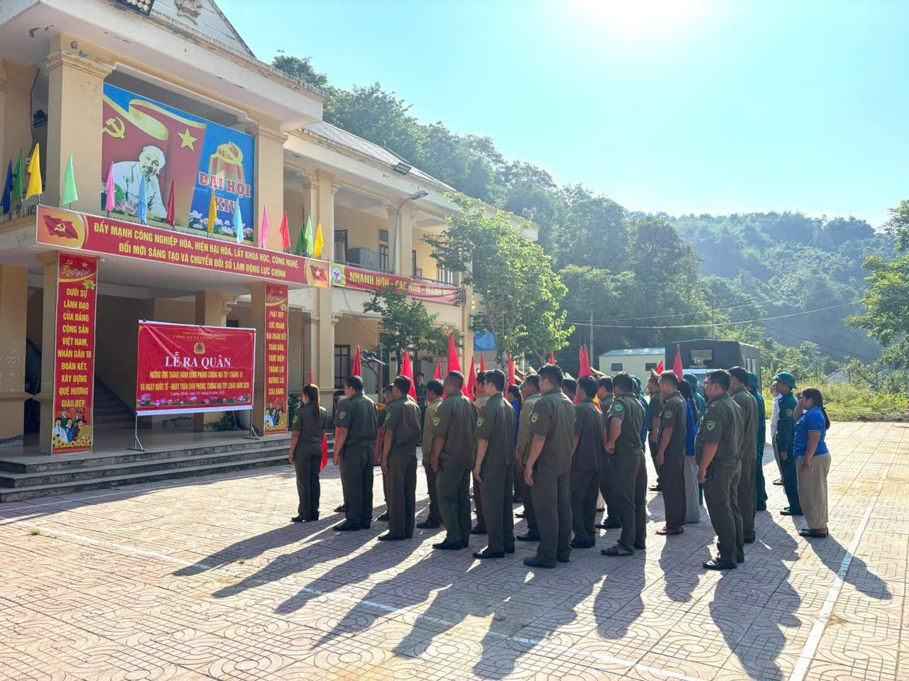 Công an xã Lượng Minh ra quân hưởng ứng Tháng hành động phòng, chống ma túy năm 2026