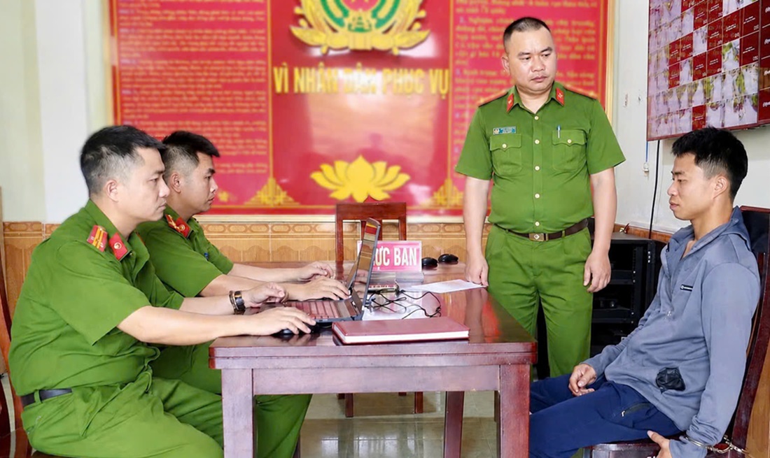 Chỉ chưa đầy 24 giờ tiếp nhận vụ việc, Phòng Cảnh sát hình sự Công an tỉnh Nghệ An và Công an xã Văn Hiến đồng chủ trì bắt giữ thành công Bùi Nguyên Thắng