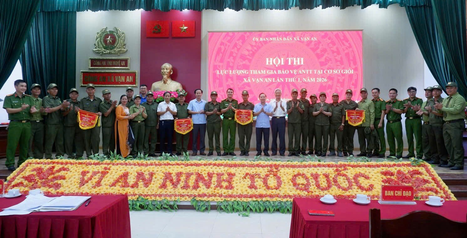 Xã Vạn An tổ chức thành công Hội thi lực lượng tham gia bảo vệ ANTT ở cơ sở giỏi lần thứ I năm 2026