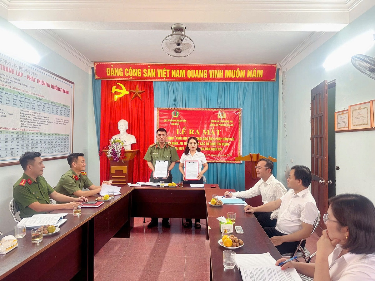 Lễ ra mắt mô hình tại Quỹ tín dụng nhân dân Nghi Hải