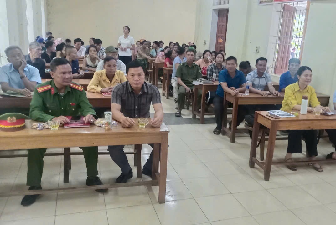Công an xã Hữu Kiệm tổ chức Diễn đàn “Công an lắng nghe ý kiến Nhân dân”