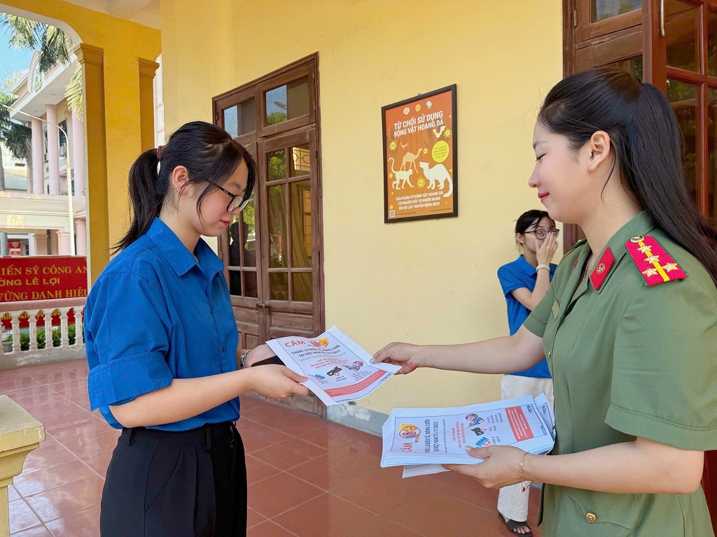 Công an phường Thành Vinh tuyên truyền, phổ biến Luật phòng chống ma túy