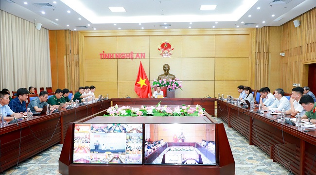 Toàn cảnh Hội nghị ở điểm cầu Nghệ An