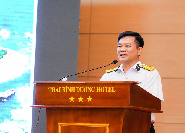 Đại tá Trần Văn Nghĩa - Phó Chủ nhiệm Chính trị Vùng 1, Hải quân thông tin tình hình Biển Đông và quan điểm, chủ trương của Đảng, Nhà nước ta về bảo vệ chủ quyền biển, đảo trong giai đoạn hiện nay