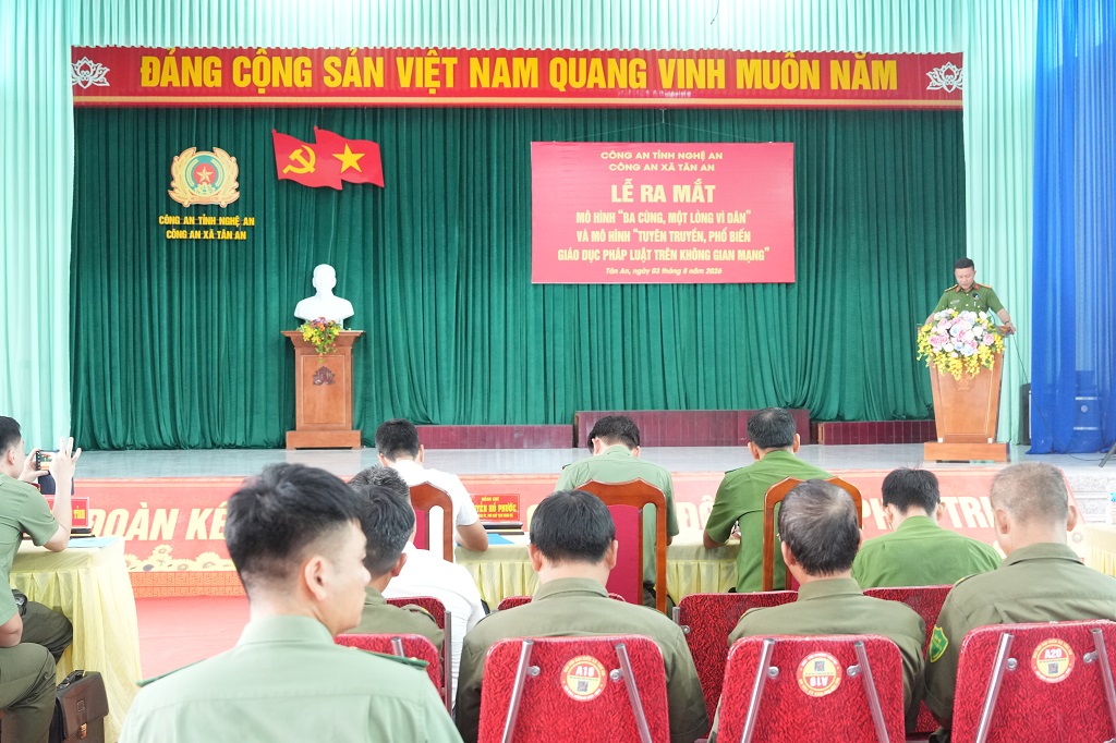 Công an xã Tân An ra mắt mô hình 
