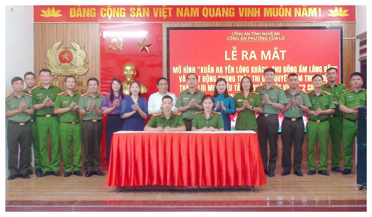 Công an phường Cửa Lò ra mắt mô hình 