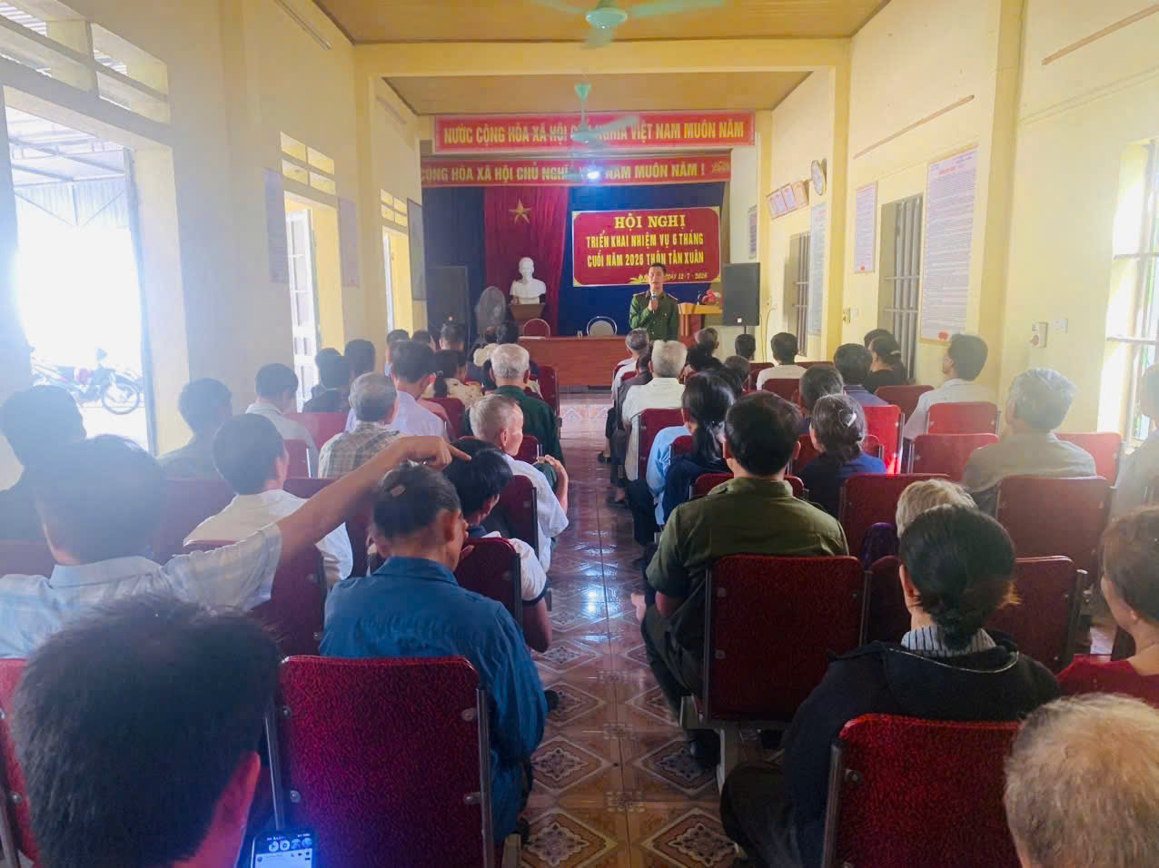 Công an xã Yên Xuân tuyên truyền PCCC