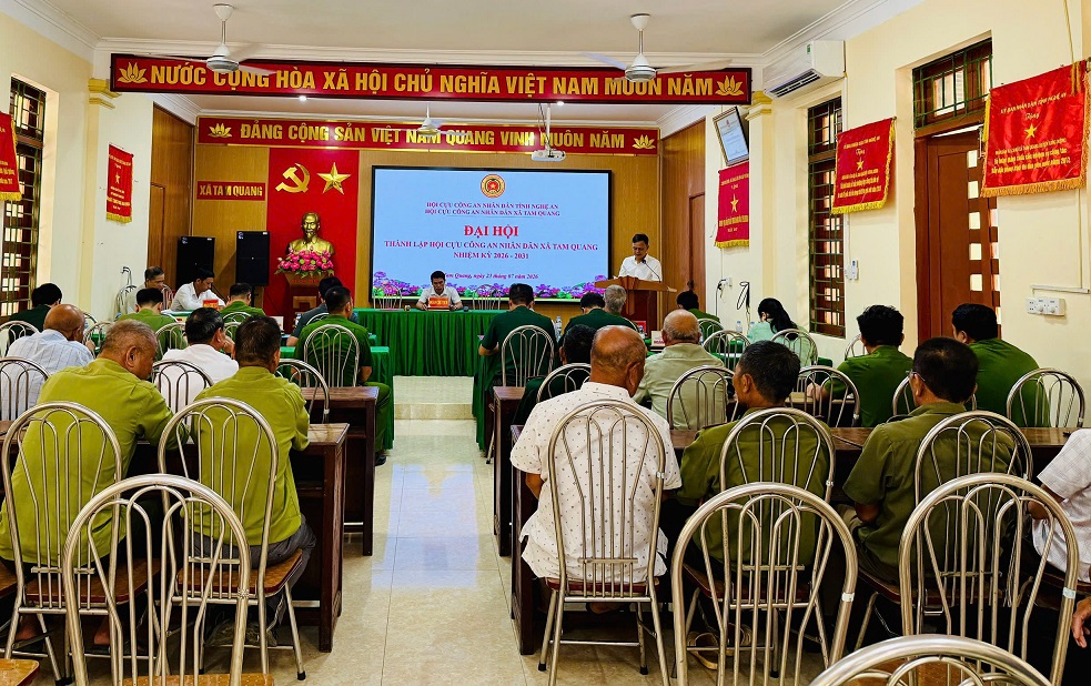 Đại hội thành lập Hội cựu Công an nhân dân xã Tam Quang