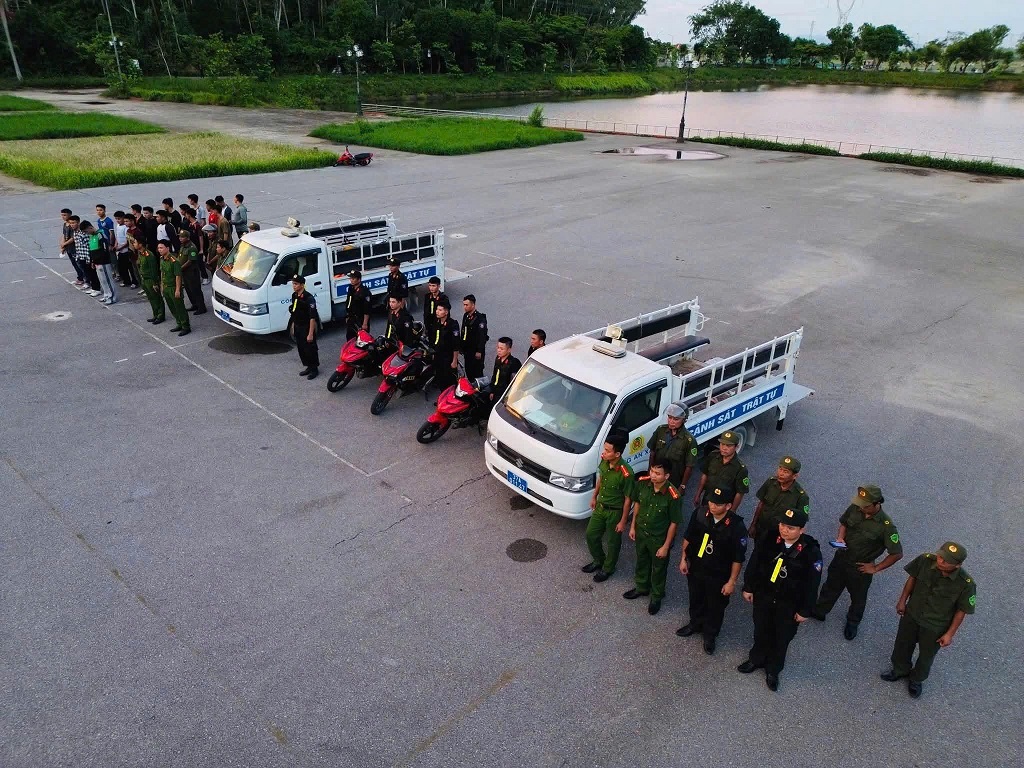 Phòng Cảnh sát cơ động phối hợp diễn tập phương án xử lý đối tượng đua xe, lạng lách, đánh võng