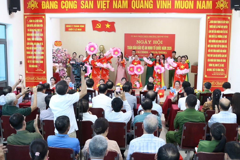 Phường Thành Vinh tổ chức Ngày hội Toàn dân bảo vệ an ninh Tổ quốc năm 2026