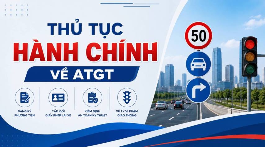 THỦ TỤC HÀNH CHÍNH LĨNH VỰC ĐẢM BẢO TRẬT TỰ AN TOÀN GIAO THÔNG
