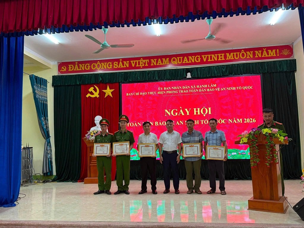 Ngày hội toàn dân bảo vệ an ninh Tổ quốc tại xã Hạnh Lâm
