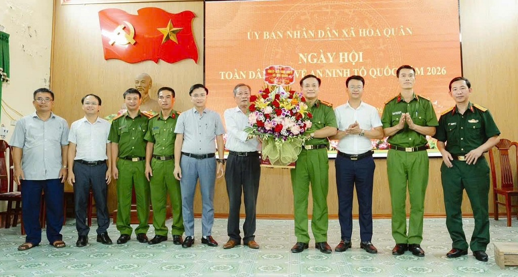 Ngày hội toàn dân bảo vệ an ninh Tổ quốc năm 2026 tại xã Hoa Quân