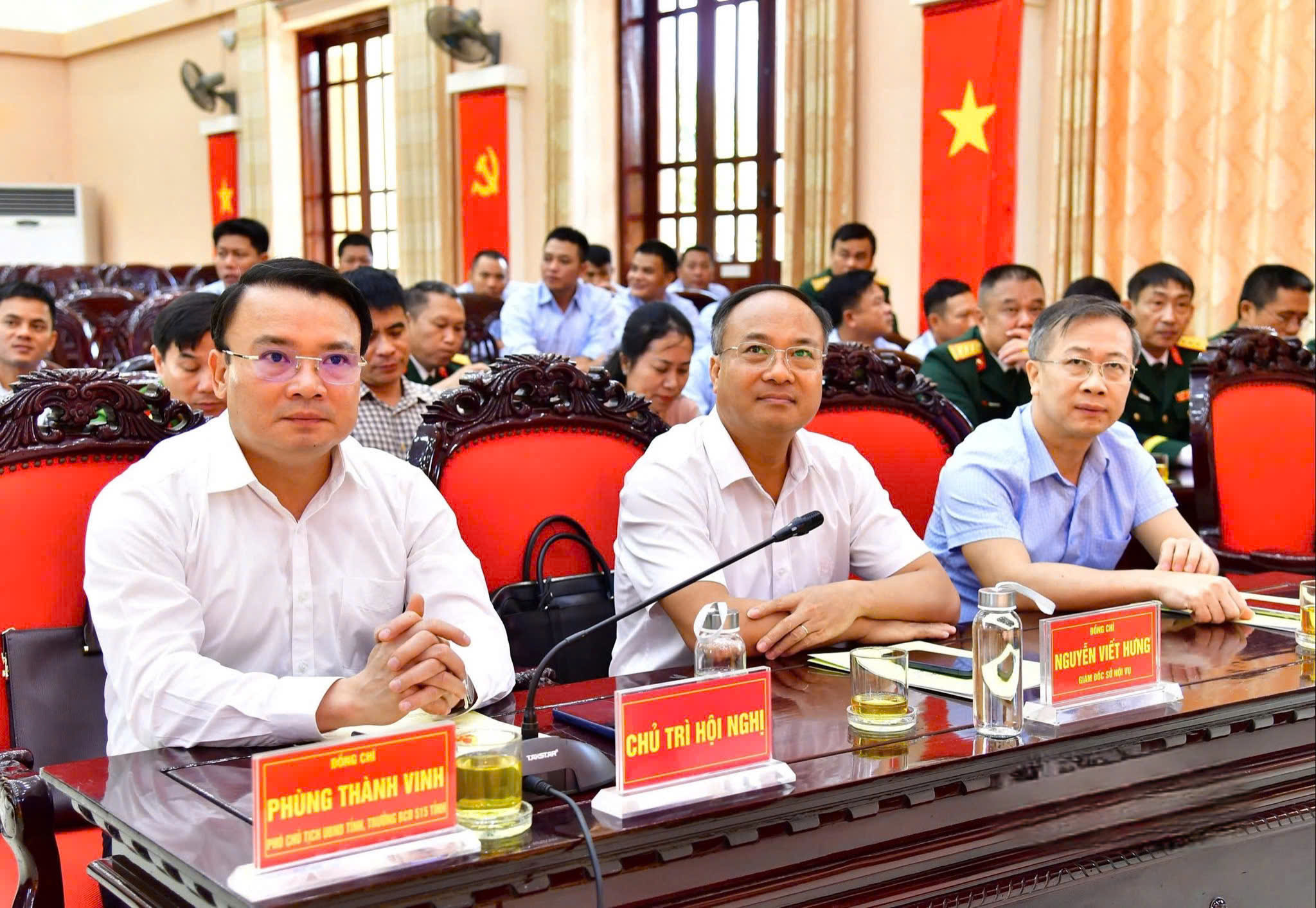 Đồng chí Phùng Thành Vinh - Phó Chủ tịch UBND tỉnh, Trưởng ban Chỉ đạo về tìm kiếm, quy tập và xác định danh tính hài cốt liệt sĩ tỉnh, dự lễ