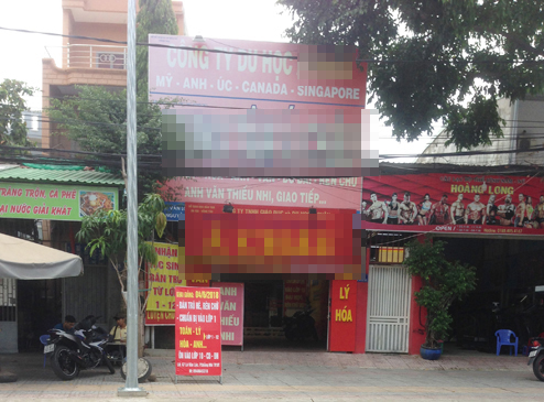 Một trung tâm bồi dưỡng văn hóa trên địa bàn phường 9 mở lớp dạy trước chương trình. Ảnh: HOÀNG DƯƠNG