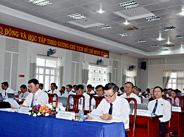 Các đại biểu tham dự kỳ họp.