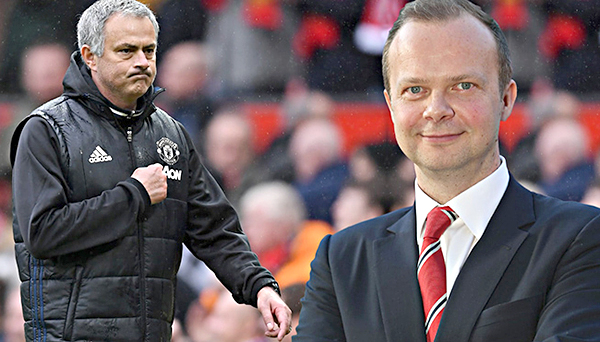 HLV Mourinho và giám đốc điều hành Ed Woodward.