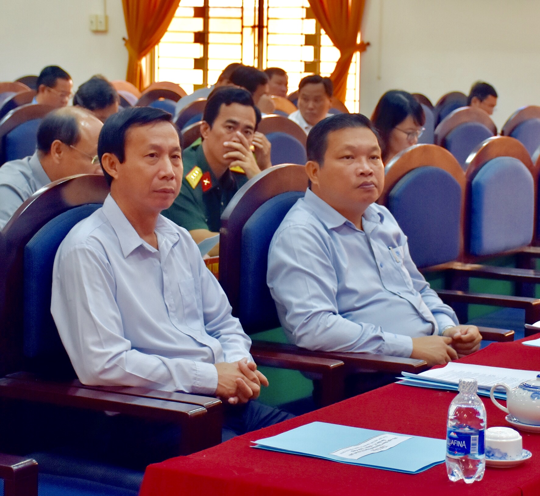 Lãnh đạo các Ban của Tỉnh ủy tham dự hội nghị.