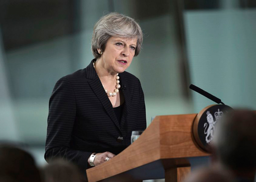 Thủ tướng Anh Theresa May. 