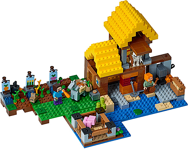 Một ngôi nhà được lắp ráp bằng những “viên gạch” LEGO.