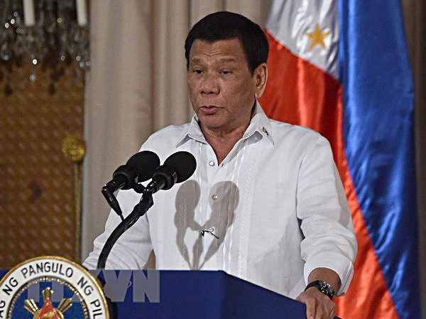Tổng thống Philippines Rodrigo Duterte.