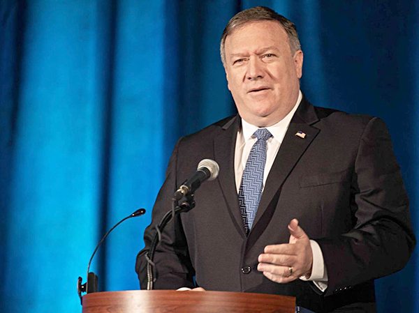 Ngoại trưởng Mỹ Mike Pompeo.