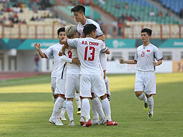 Từ 22-8, người hâm mộ Việt Nam sẽ được theo dõi trực tiếp các trận đấu đáng chú ý thuộc tất cả các môn thể thao tại ASIAD 2018 trên các kênh sóng thuộc VOV, trong đó có đội tuyển Olympic Việt Nam. (Ảnh: Getty).