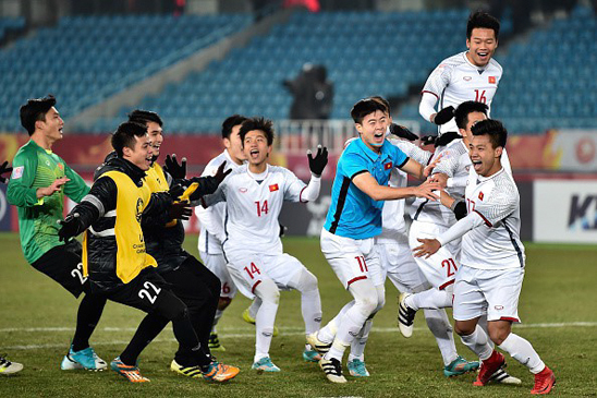U23 Việt Nam ghi dấu ấn khi toàn thắng cả 3 trận và đứng đầu bảng D ASIAD 2018. 