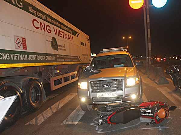 Vụ TNGT xảy ra ở km38+200, QL 51 đoạn thuộc thôn Phước Lập, phường Mỹ Xuân, TX. Phú Mỹ.