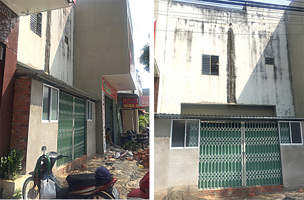 Công trình xây dựng trái phép có diện tích 6,6m2 của bà Nguyễn Thị Thi trên đường 2-9, TP.Vũng Tàu.