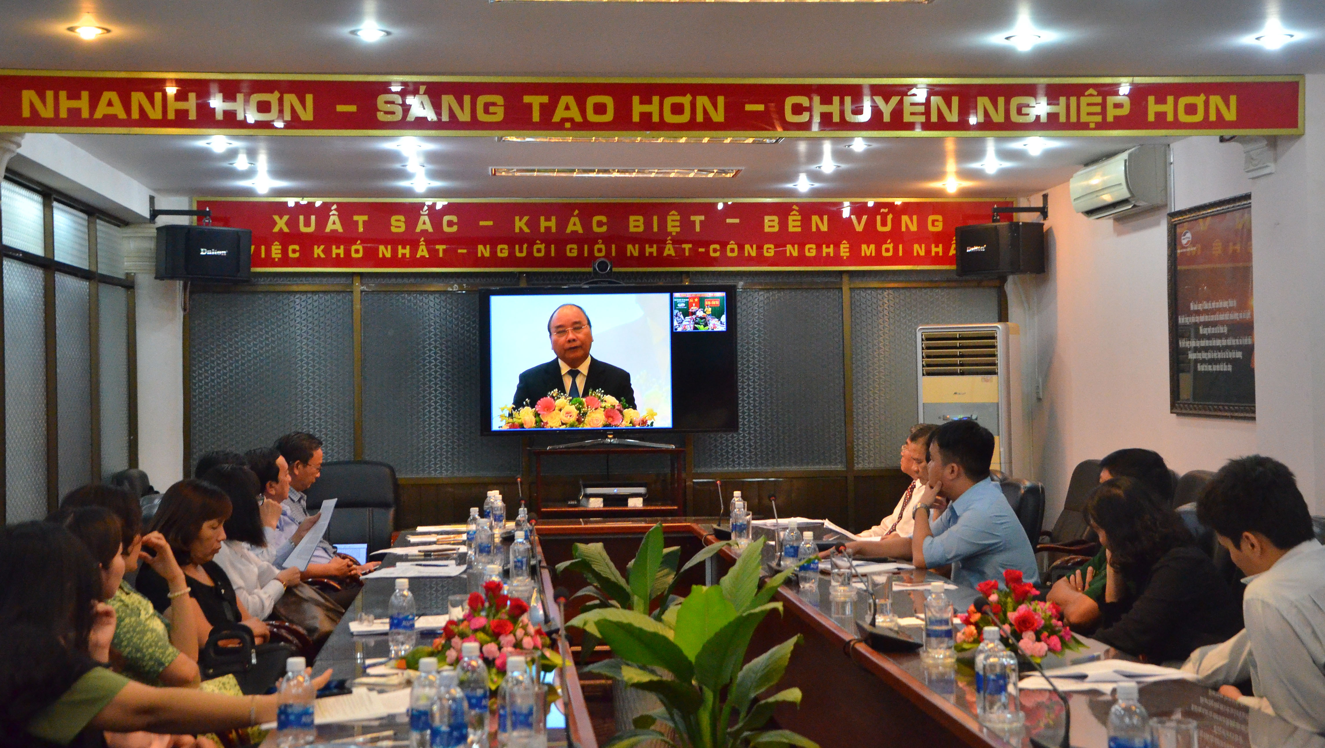 Các đại biểu tham dự hội nghị tại điểm cầu tỉnh BR-VT.  