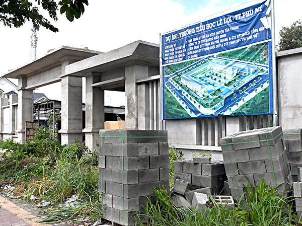 Dự án Trường TH Lê Lợi có tổng diện tích 12.621m2, gồm 30 phòng học.