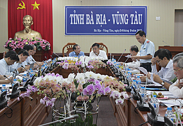 Đoàn công tác của Thanh tra Chính phủ làm việc với UBND tỉnh