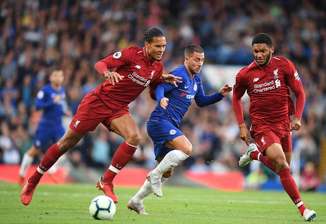 Trận hòa trước Liverpool không khiến Chelsea (giữa) mất đi vị thế ứng viên Premier League mùa này.