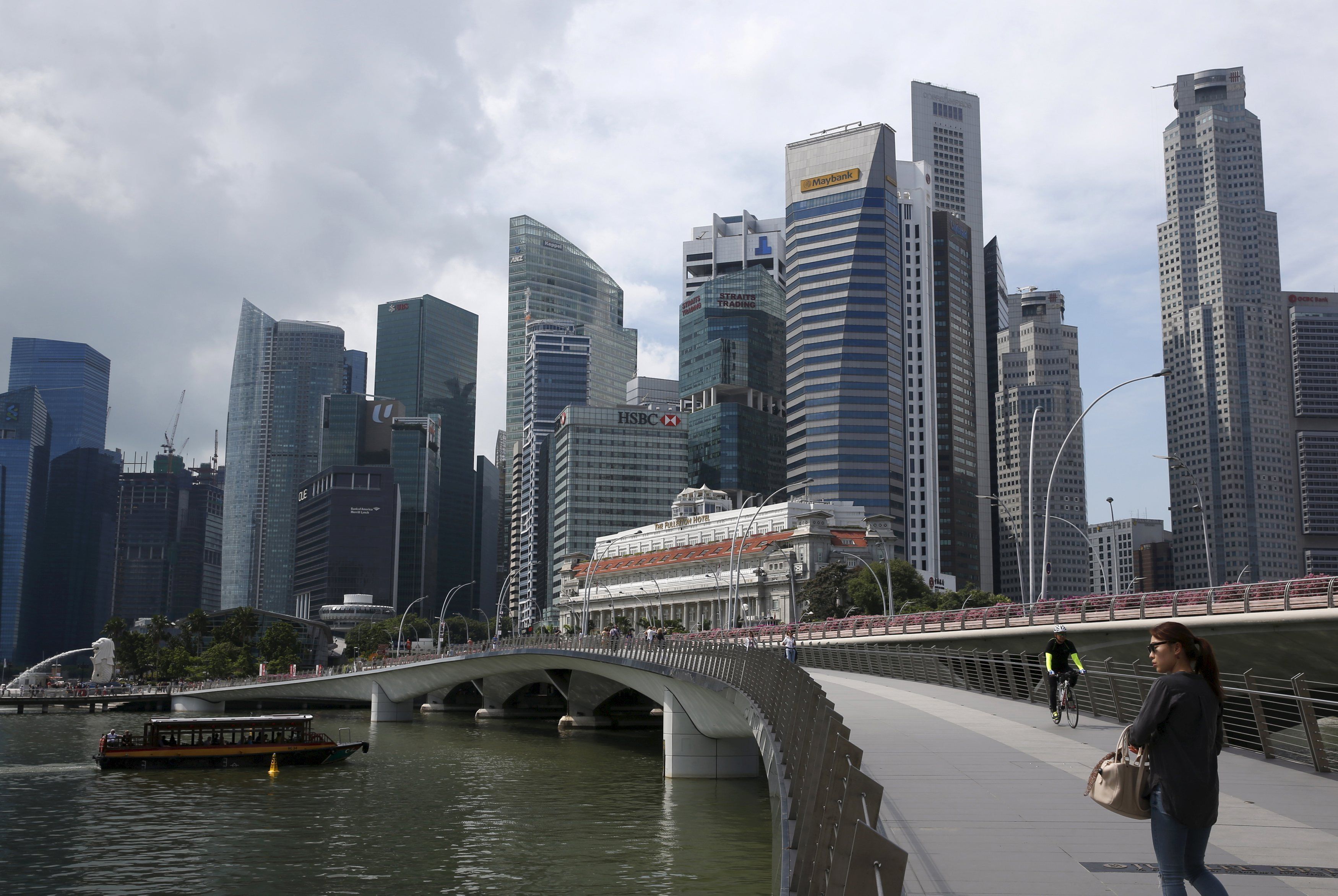 Khu trung tâm thương mại của Singapore. 