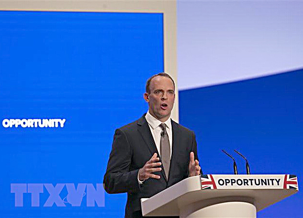 Bộ trưởng phụ trách Brexit của Anh Dominic Raab.