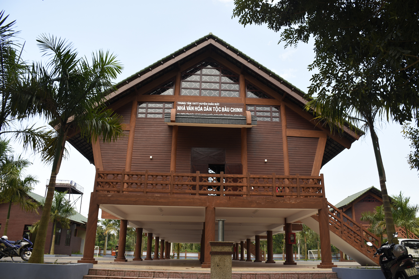 Nhà văn hóa dân tộc Bàu Chinh sau khi được nâng cấp.