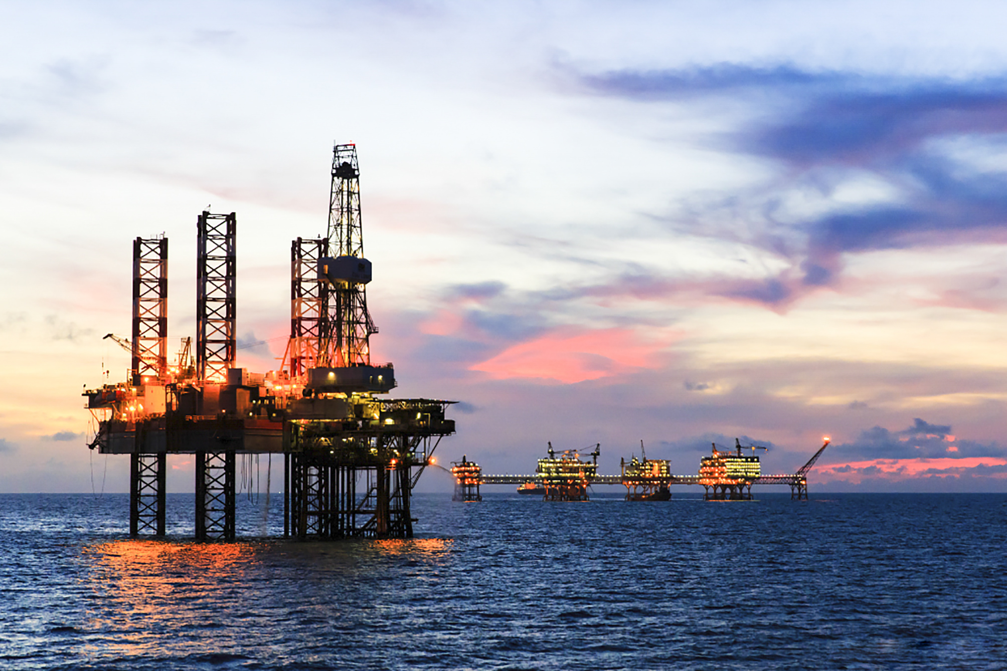 Giàn khai thác dầu khí của Liên doanh Việt - Nga Vietsovpetro. 