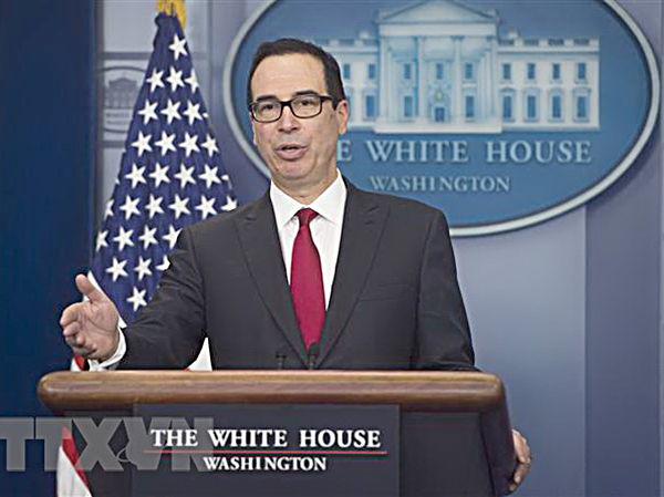 Bộ trưởng Tài chính Mỹ Steven Mnuchin. 