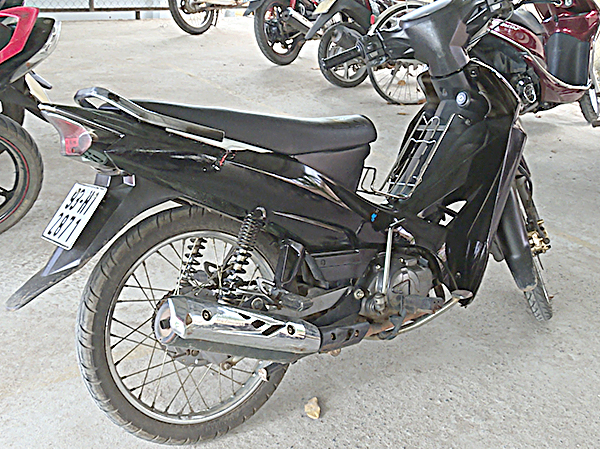Chiếc xe máy là tang vật của vụ án.