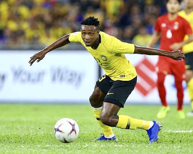 Mohamadou Sumareh đã có nhiều cơ hội ghi bàn trước Thái Lan nhưng không tận dụng thành công.