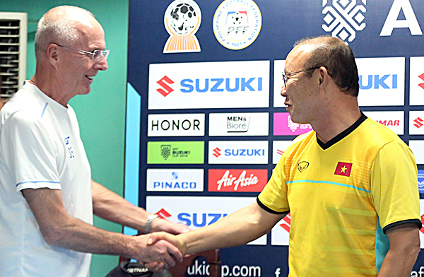 Ông Park đã chiến thắng người đồng nghiệp nổi tiếng Eriksson.