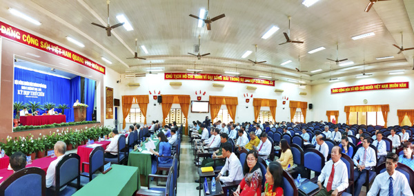 Toàn cảnh Kỳ họp thứ 9, HĐND TP. Bà Rịa khóa V, nhiệm kỳ 2016-2021.