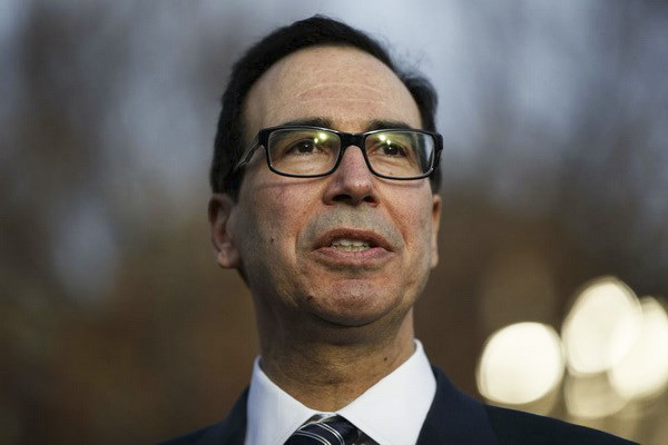 Bộ trưởng Tài chính Mỹ Steven Mnuchin. 
