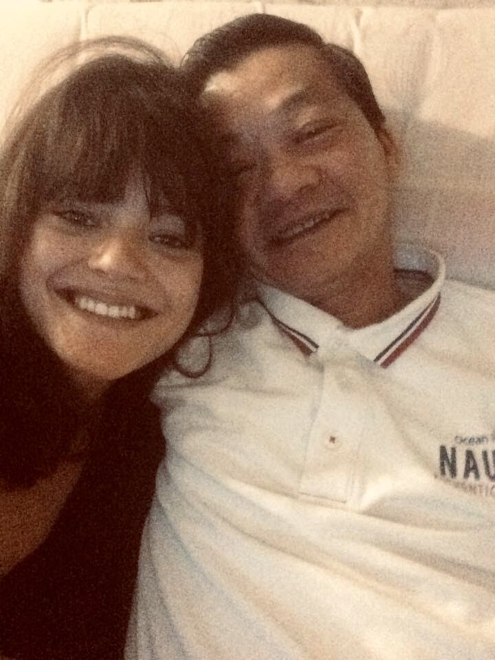 Lysiane và cha (Ảnh nhân vật cung cấp).