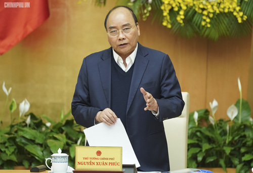Thủ tướng phát biểu khai mạc phiên họp. Ảnh: VGP